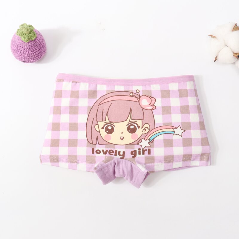 Girls Underwear Set Factory - Cute Cartoon Printed Cotton