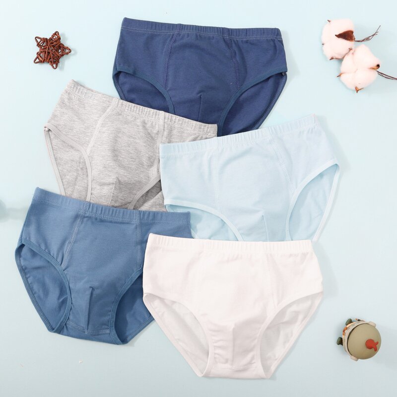 Boys Boxer Shorts Supplier - Solid Color Silk Adolescent