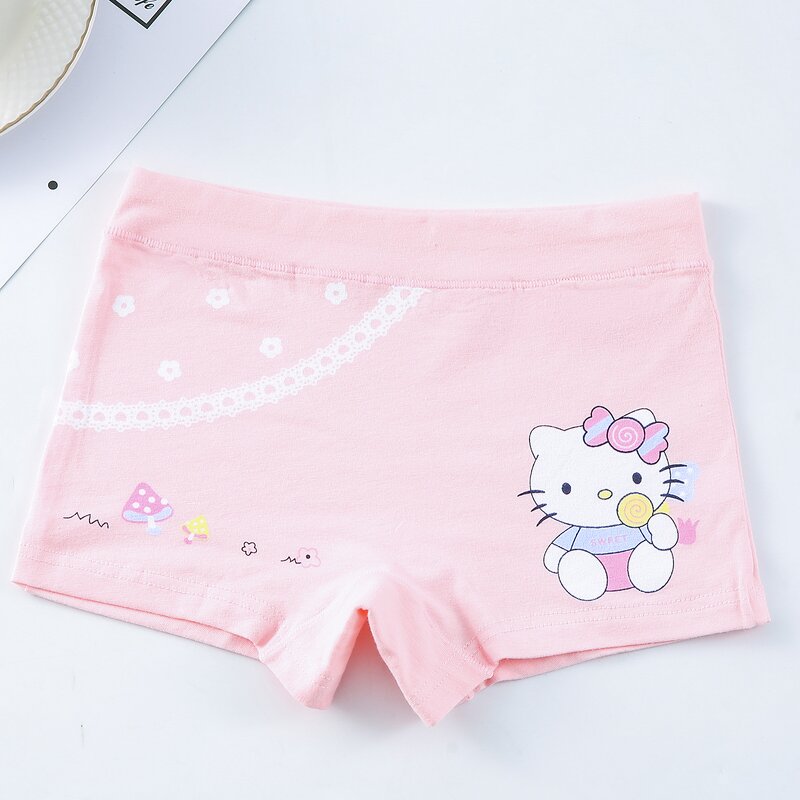 Girls' Underwear Manufacturer - Wholesale KT Cat Printed Cotton