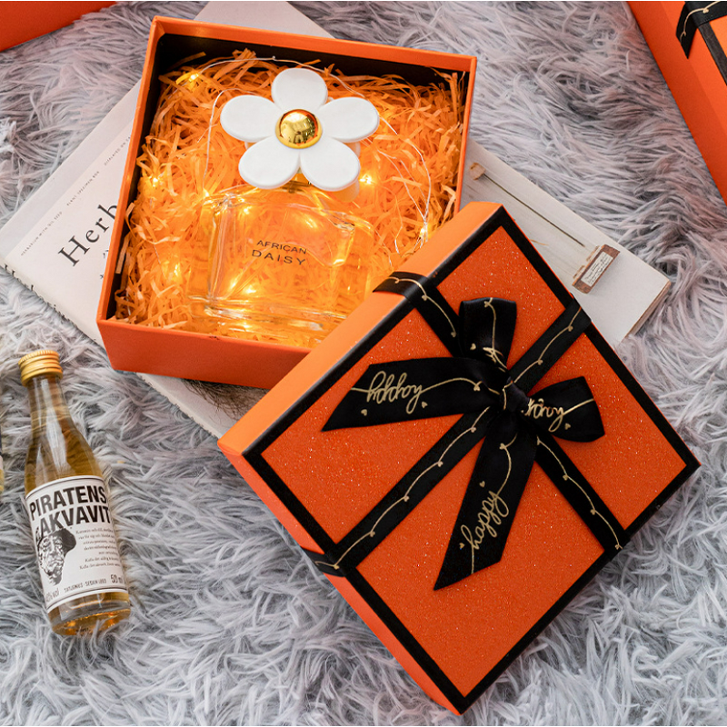 Gift Box Manufacturer - OEM/ODM Custom Orange Printed Cardboard Packaging Box