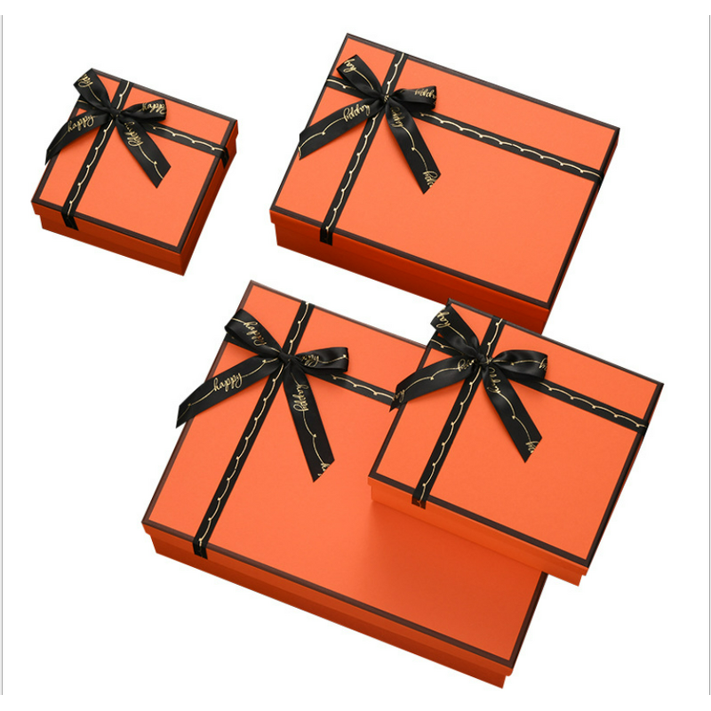 Gift Box Manufacturer - OEM/ODM Custom Orange Printed Cardboard Packaging Box