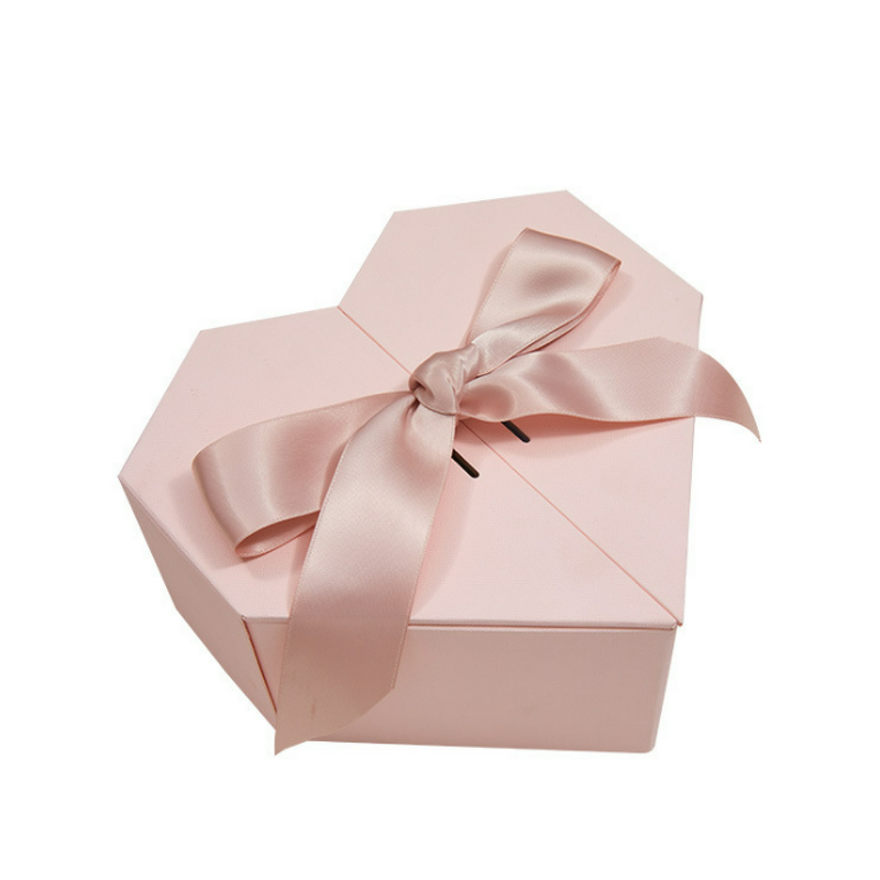 Candy Gift Box Manufacturer - OEM/ODM Custom Pink Cardboard Heart Shaped Box