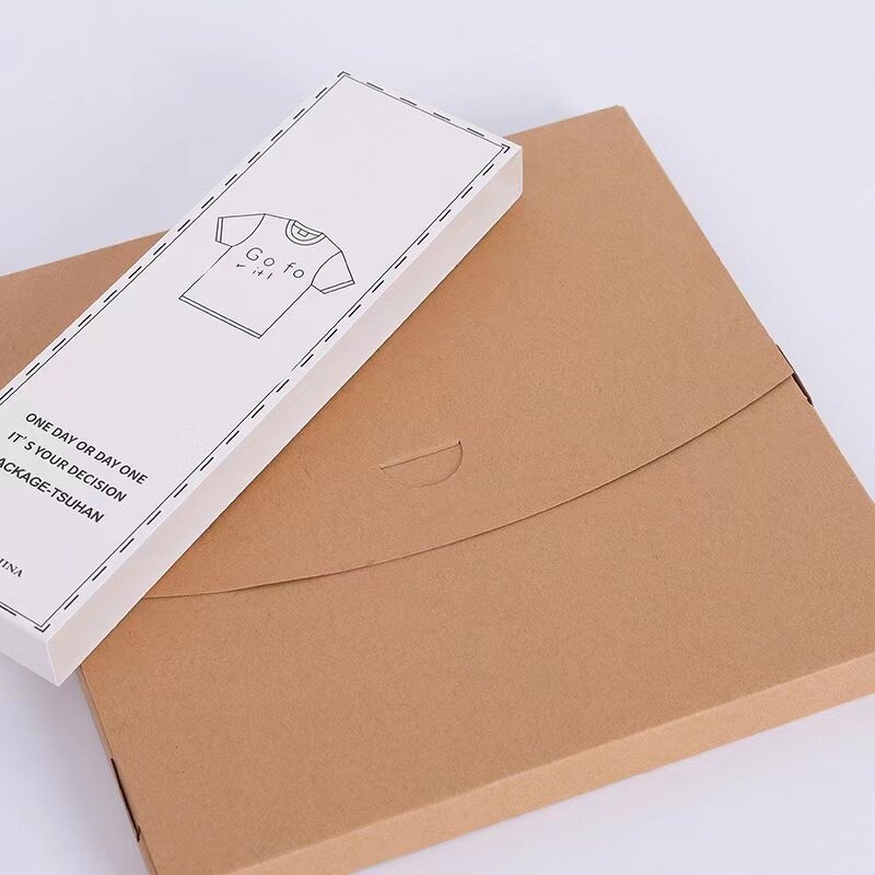 T-shirt Packaging Box Manufacturer - OEM/ODM Custom Kraft Paper Envelope Box