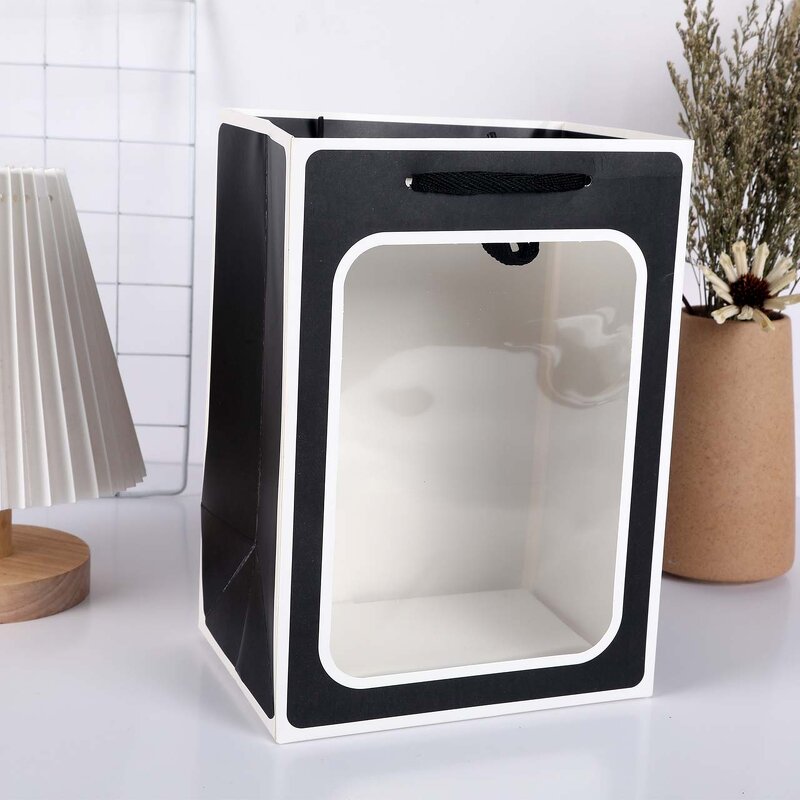 Paper Bag Manufacturer - OEM/ODM Custom Logo Paper Transparent Window Bag