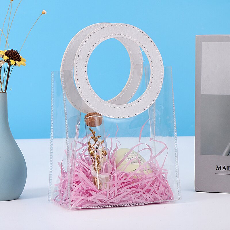 PVC Bag Manufacturer - OEM/ODM Custom Clear Logo Print Small Tote Bag