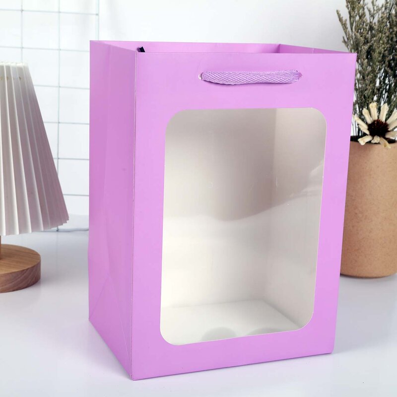 Paper Bag Manufacturer - OEM/ODM Custom Clear Window Gift Packaging Bag