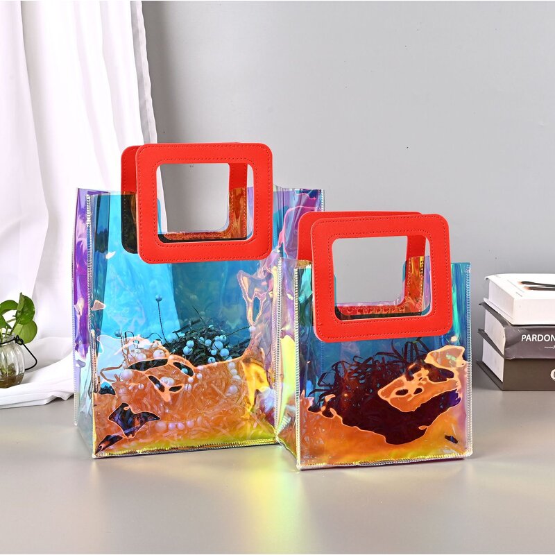 PVC Tote Bag Manufacturer - OEM/ODM Custom Shiny Transparent Hologram Bag