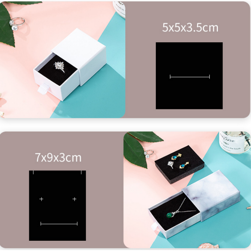 Jewelry Box Manufacturer - OEM/ODM Custom Small Black Flat Paper Box