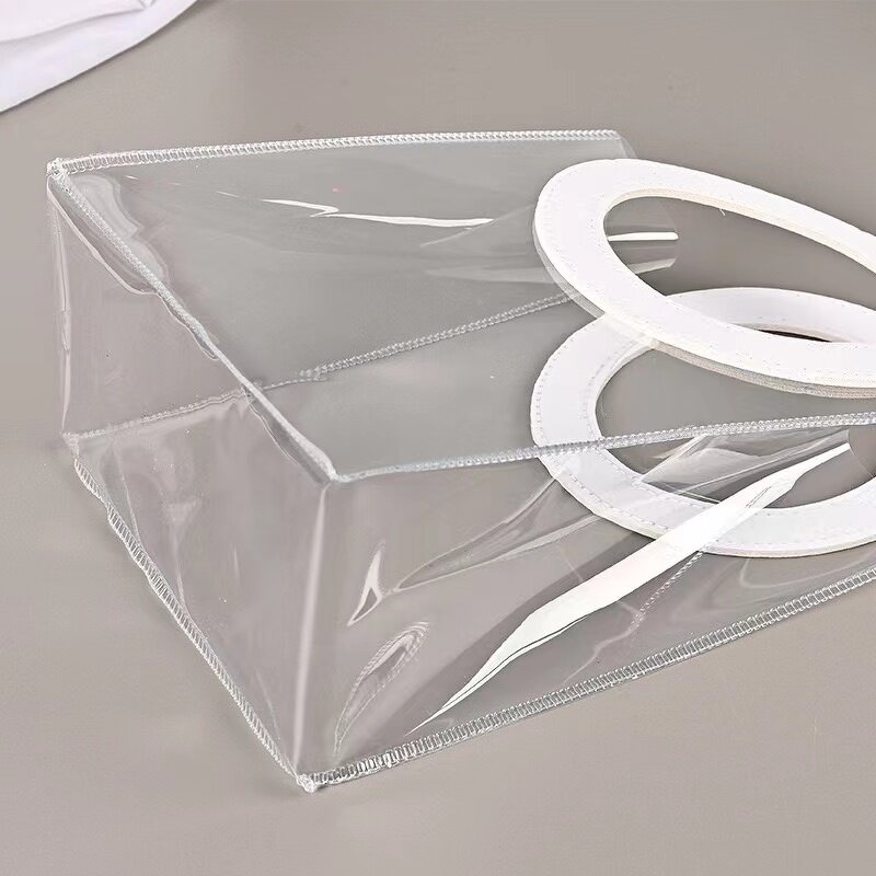 PVC Shopping Bag Manufacturer - OEM/ODM Custom Clear Circular Handle Tote