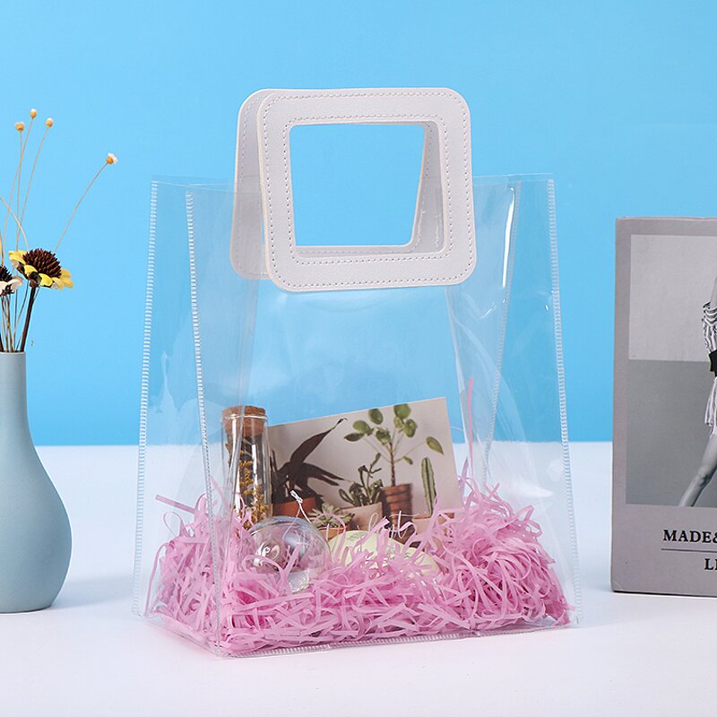 PVC Bag Manufacturer - OEM/ODM Custom Clear Logo Print Small Tote Bag