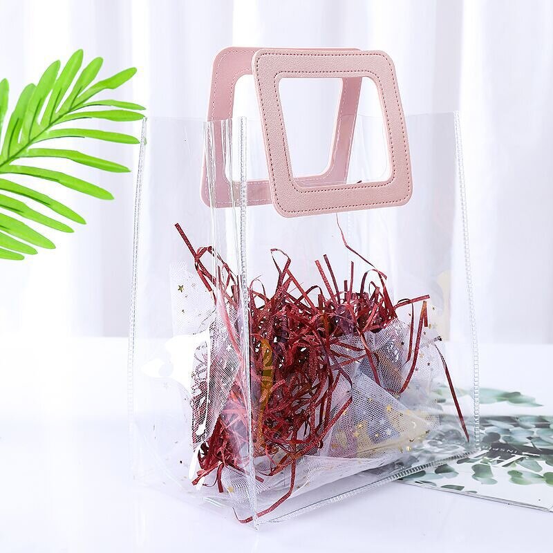 PVC Shopping Bag Manufacturer - OEM/ODM Custom Fashion Transparent Handle Bag