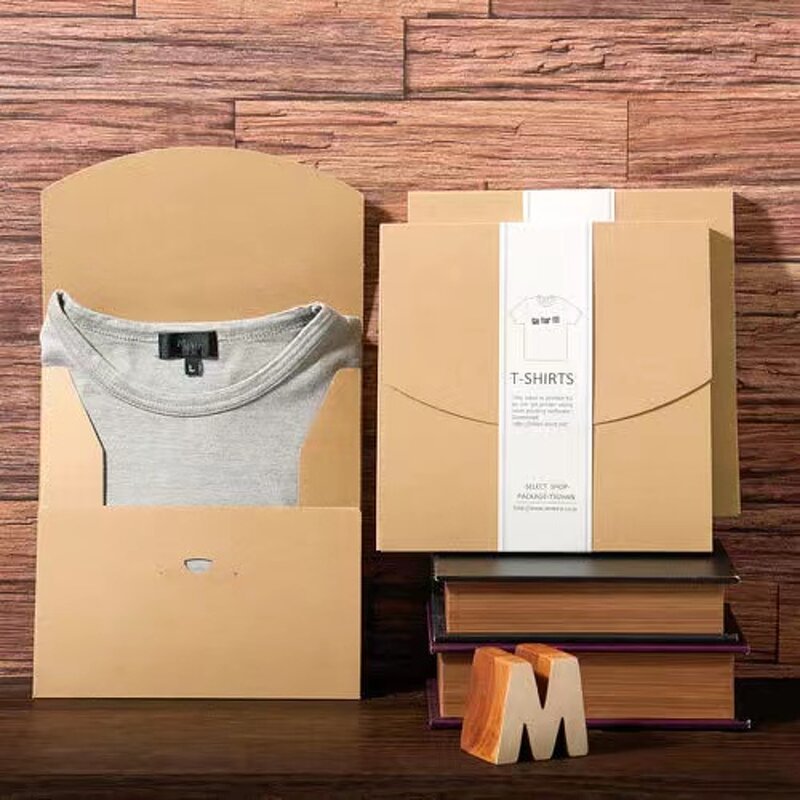 T-shirt Packaging Box Manufacturer - OEM/ODM Custom Kraft Paper Envelope Box