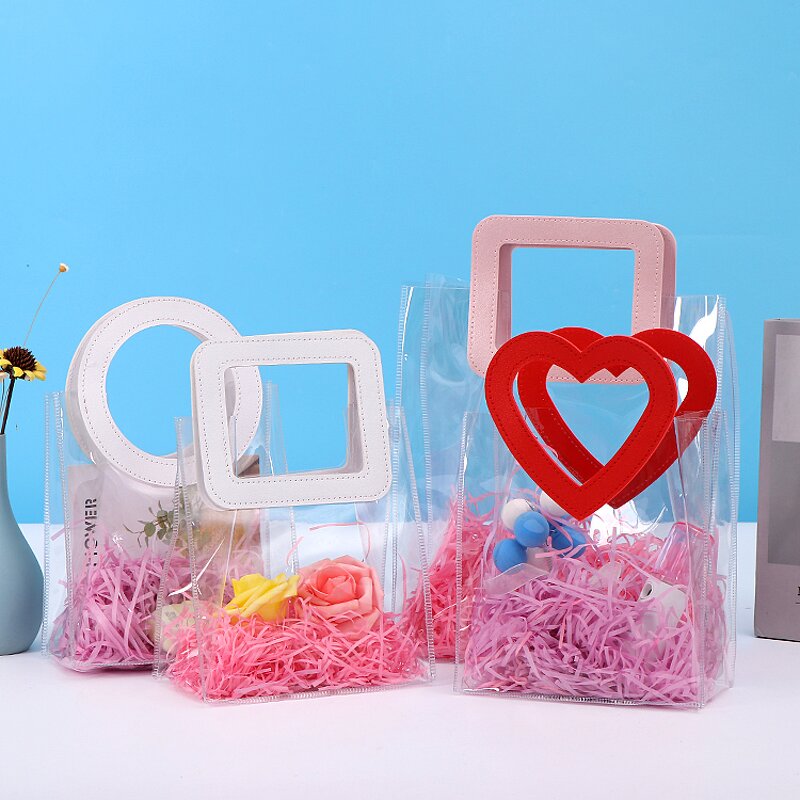 PVC Bag Manufacturer - OEM/ODM Custom Clear Logo Print Small Tote Bag