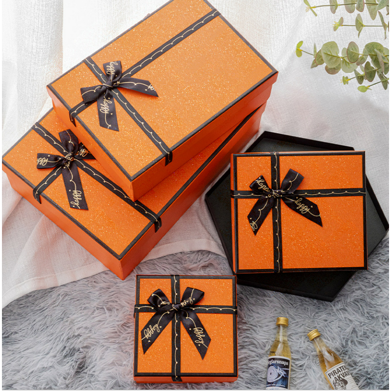 Gift Box Manufacturer - OEM/ODM Custom Orange Printed Cardboard Packaging Box