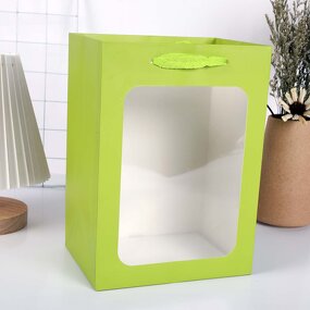 Paper Bag Manufacturer - OEM/ODM Custom Craft Paper Bag with PVC Window