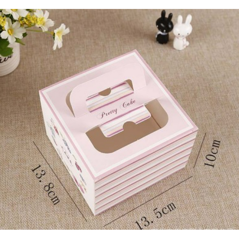Cake Box Manufacturer - OEM/ODM Custom Pink Cardboard Bento Box