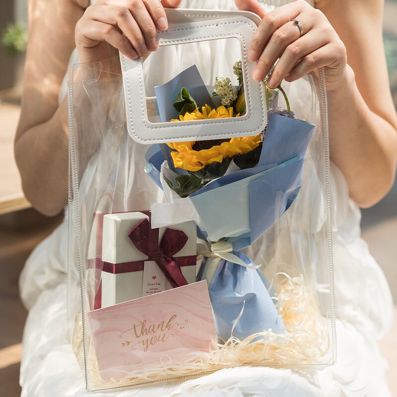 PVC Gift Bag Manufacturer - OEM/ODM Custom Clear Florist Planter Bag