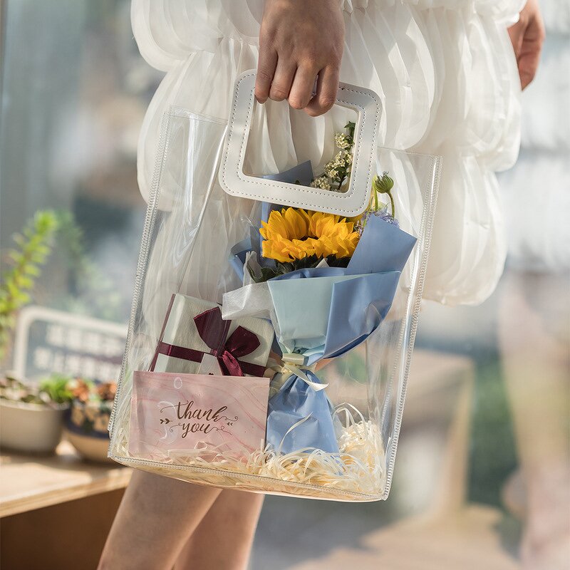 PVC Gift Bag Manufacturer - OEM/ODM Custom Clear Florist Planter Bag