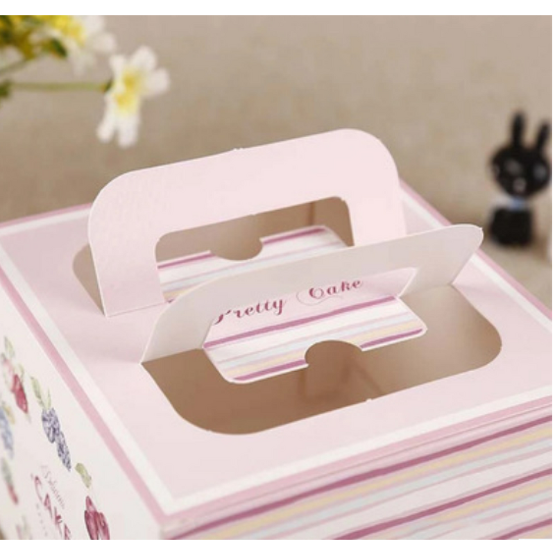 Cake Box Manufacturer - OEM/ODM Custom Pink Cardboard Bento Box