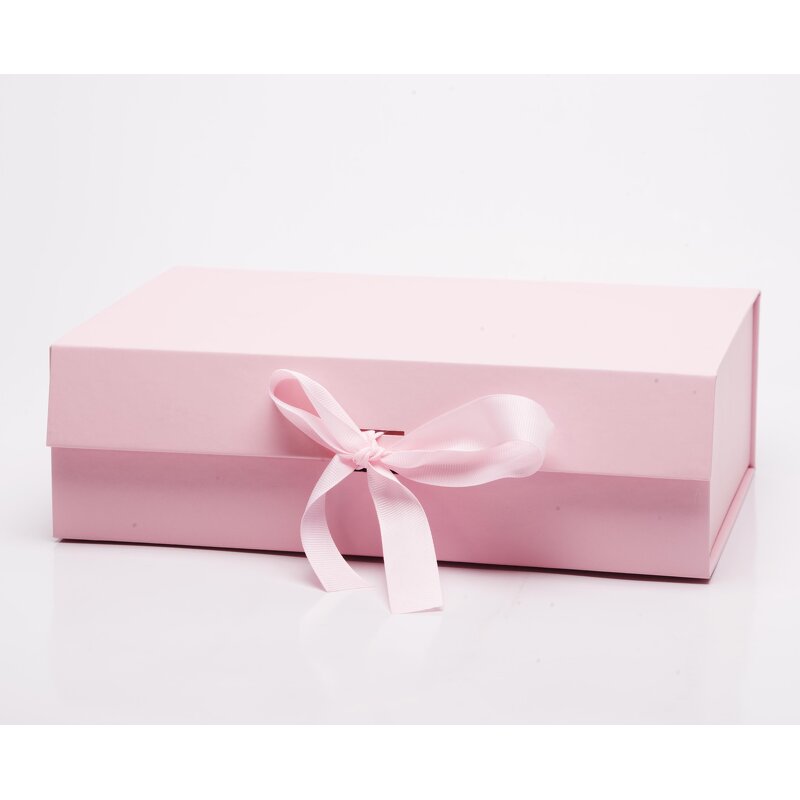 Gift Box Manufacturer - OEM/ODM Custom Pink Folding Magnetic Box