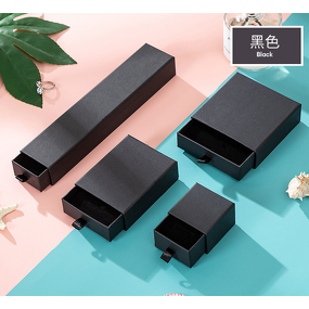 Jewelry Box Manufacturer - OEM/ODM Custom Small Black Flat Paper Box