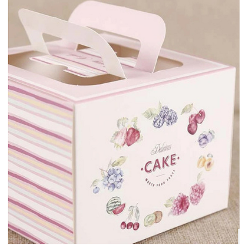 Cake Box Manufacturer - OEM/ODM Custom Pink Cardboard Bento Box