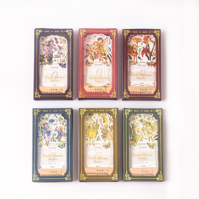 Desk Calendar Manufacturer - Custom 2025 3D Paper Wood