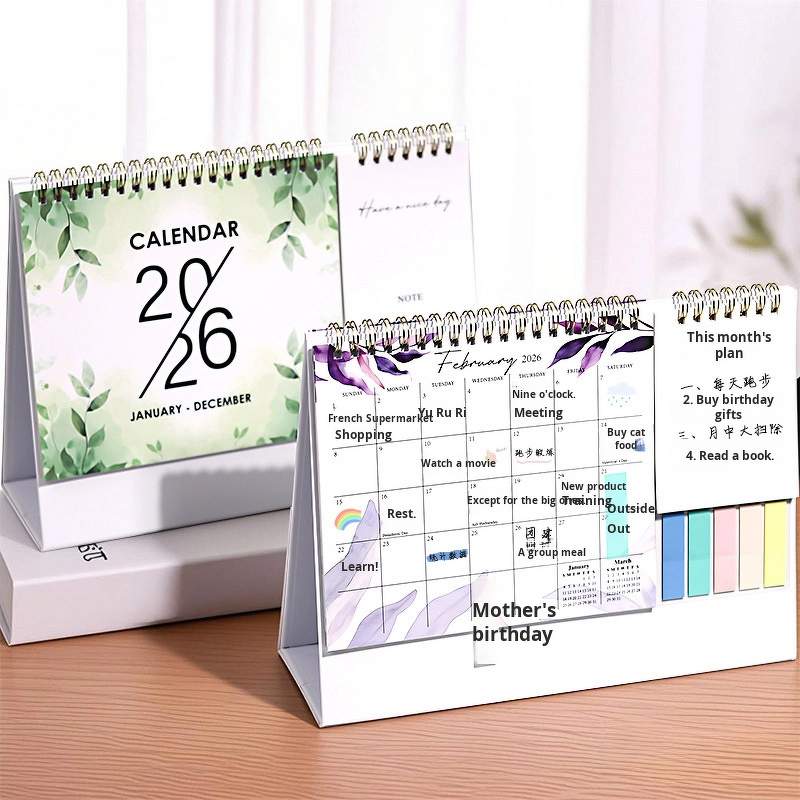 Desk Calendar Factory - Custom 2026 Multifunctional Daily Planner