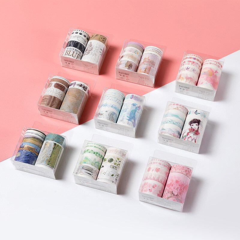 Washi Tapes Set Manufacturer - Kawaii Paper Block 12 Rolls