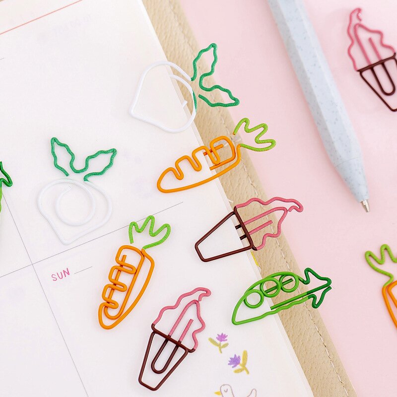 Paper Clip Set Manufacturer - Creative Colorful Drop Shape 10 Pcs