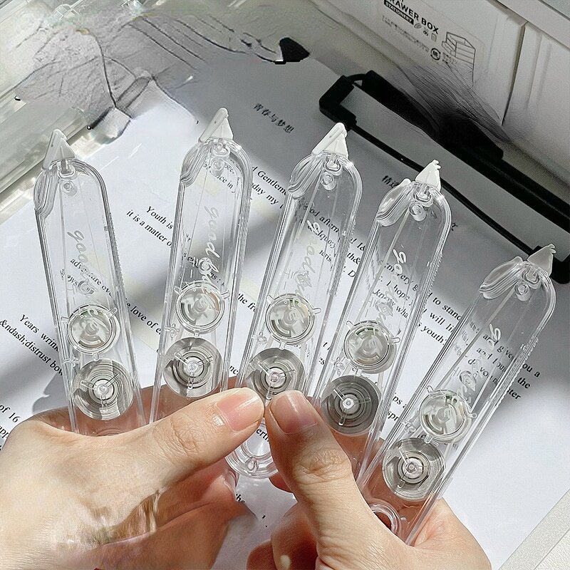 Correction Tape Set Factory - 5pcs Transparent Simple Silent