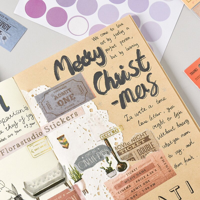 Decorative Stickers Set Supplier - Cute Van Gogh Scenery 50 Pcs