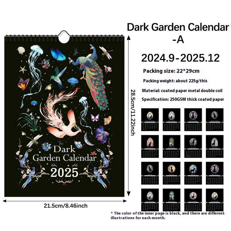 Desk Calendar Factory - Custom 2025 Dark Forest English Wall