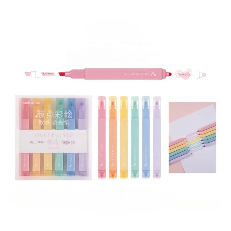 Highlighter Set Manufacturer - Wholesale Macaron Double-head