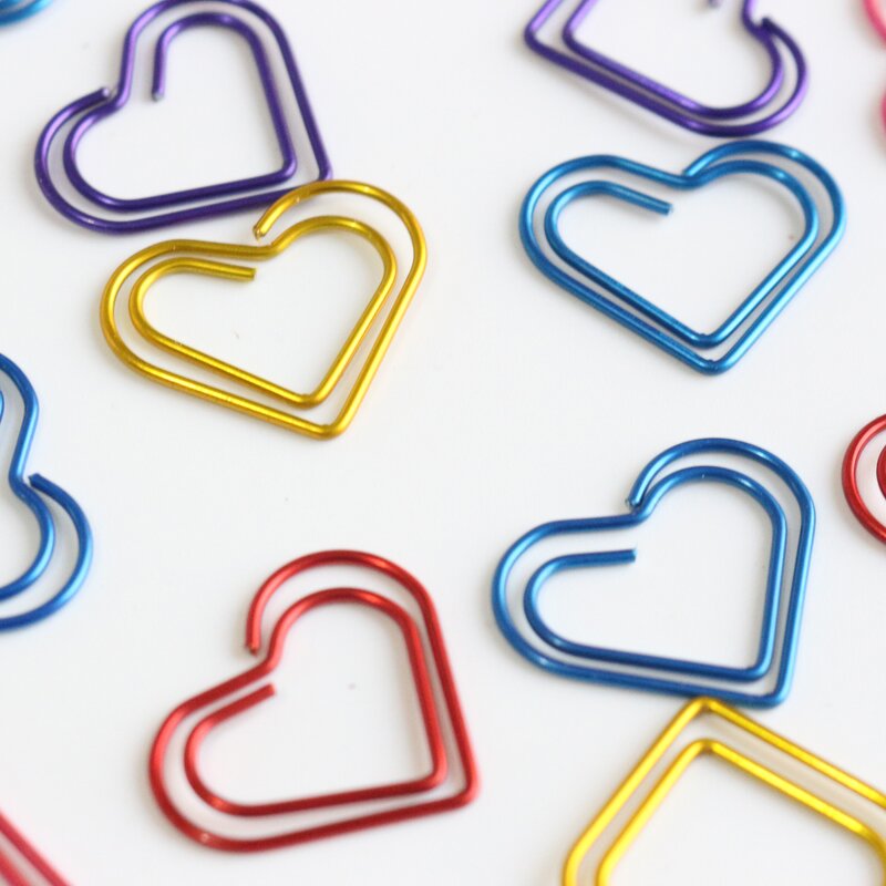 Paper Clip Bookmark Factory - Creative Cute pink Diamond PET