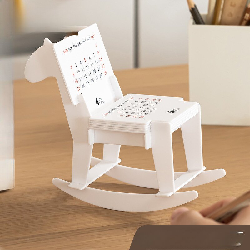 Desk Calendar Supplier - Custom 2025 Cartoon Trojan Horse DIY