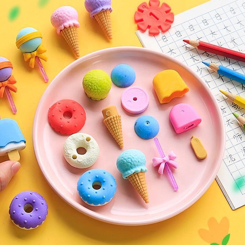 Mermaid Eraser Factory - Creative Cartoon Cute Shape Set