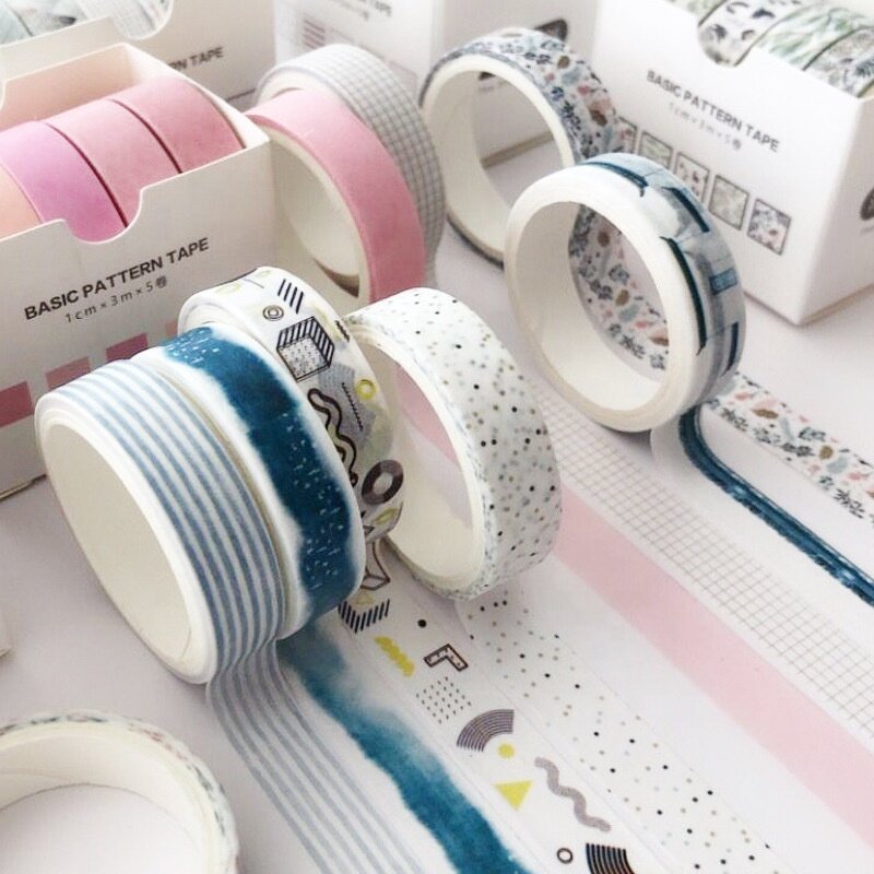 Washi Tape Set Factory - Creative Korean Decoration 8 Rolls