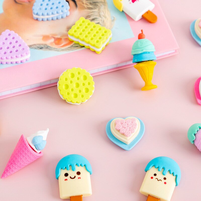 Simulation Eraser Supplier - Cute Creative Ice Cream Donut Set