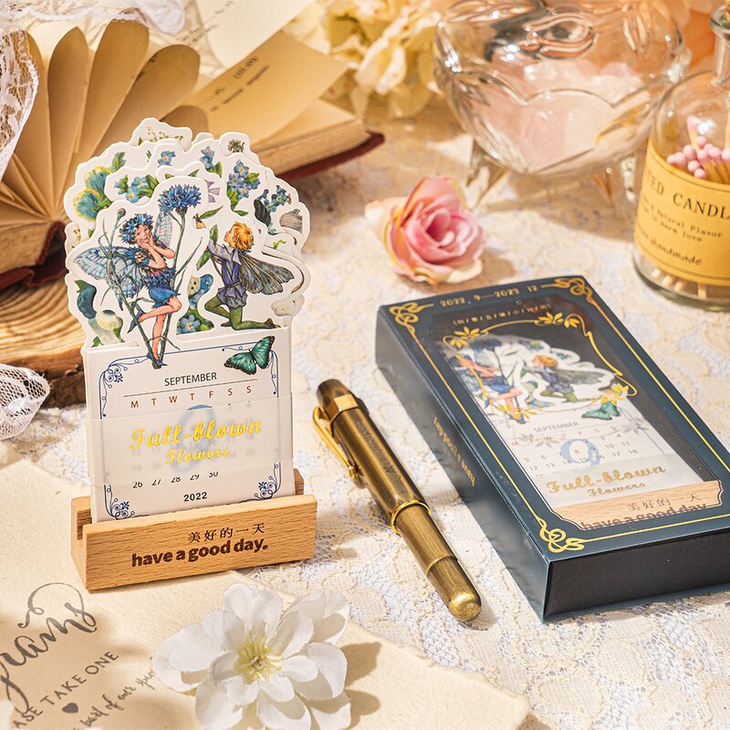 Desk Calendar Manufacturer - Custom 2025 3D Paper Wood