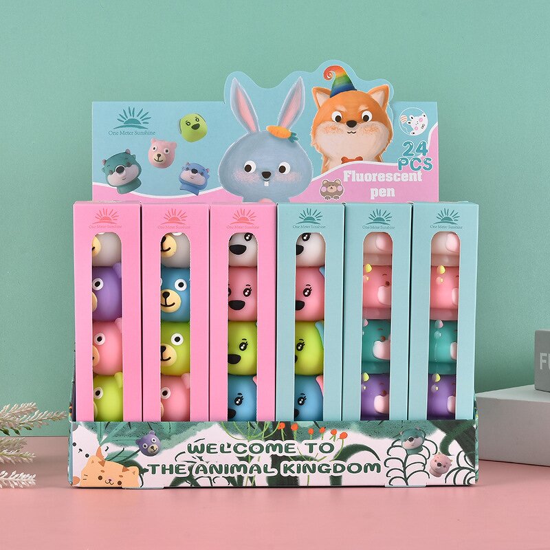 Highlighter Pen Manufacturer - Custom Cute 5-color Cartoon Bear
