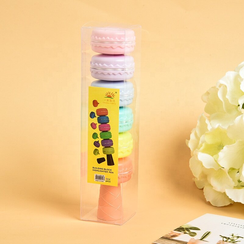 Highlighter Set Factory - Custom Macaron Soft Tip Round