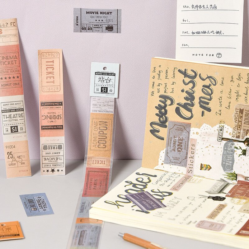 Decorative Stickers Set Supplier - Cute Van Gogh Scenery 50 Pcs