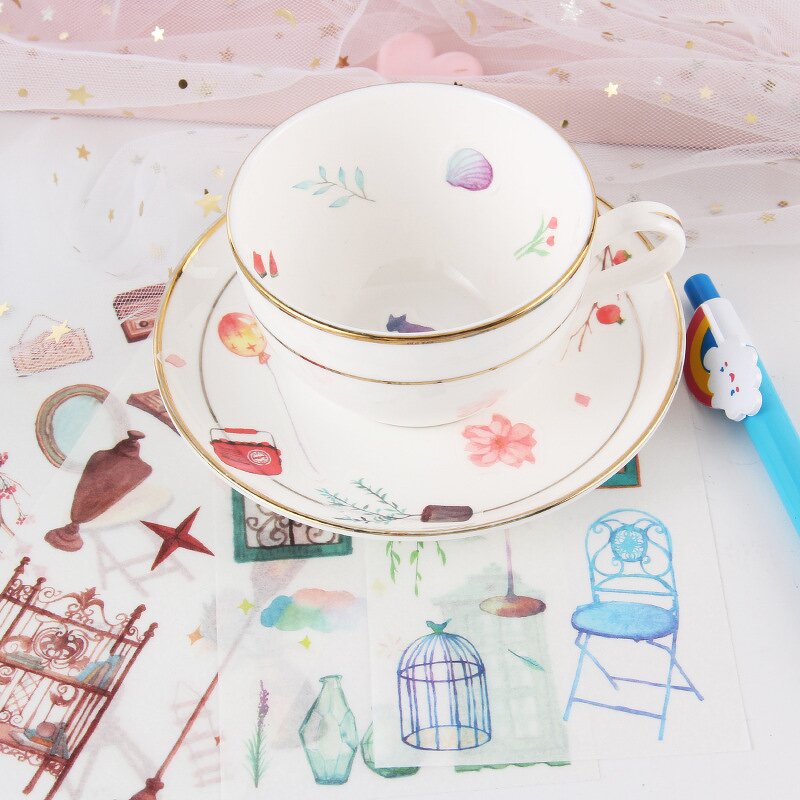 Paper Sticker Manufacturer - Cute Retro Stamps Series DIY