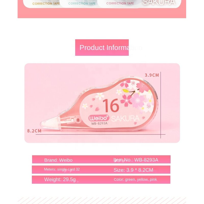 Correction Tape Factory - Cute Kawaii Cherry Blossom 5mm