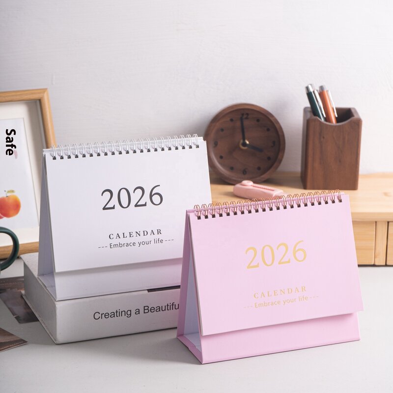 Wall Calendar Manufacturer - Custom 2026 Simple Creative Desktop