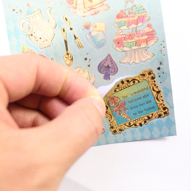 3D PVC Sticker Supplier - Creative Glitter School Girl Kids