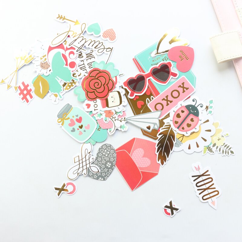 Decorative Paper Sticker Factory - New Candy Kawaii School Gold