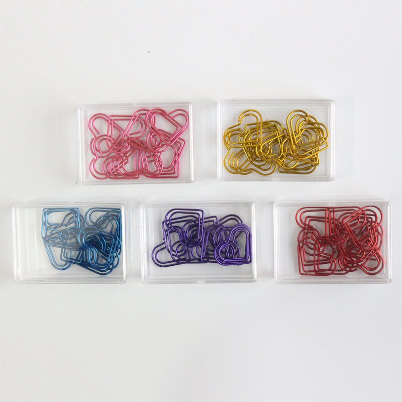 Paper Clip Bookmark Factory - Creative Cute pink Diamond PET