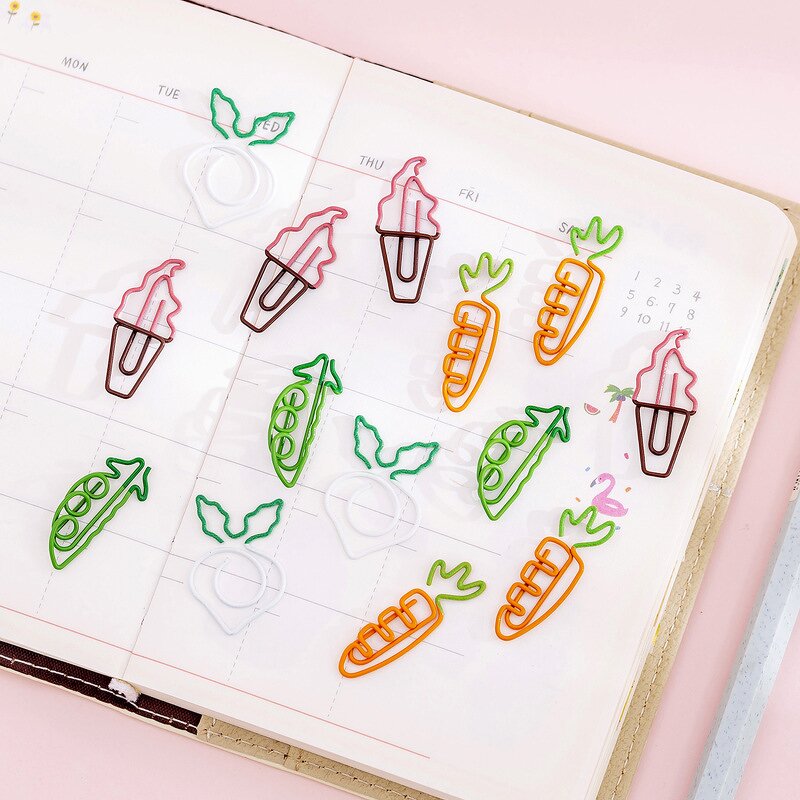 Paper Clip Set Manufacturer - Creative Colorful Drop Shape 10 Pcs